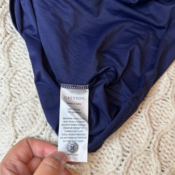 Greyson Navy Blue Polo Shirt with Logo size S - Picture 6 of 10